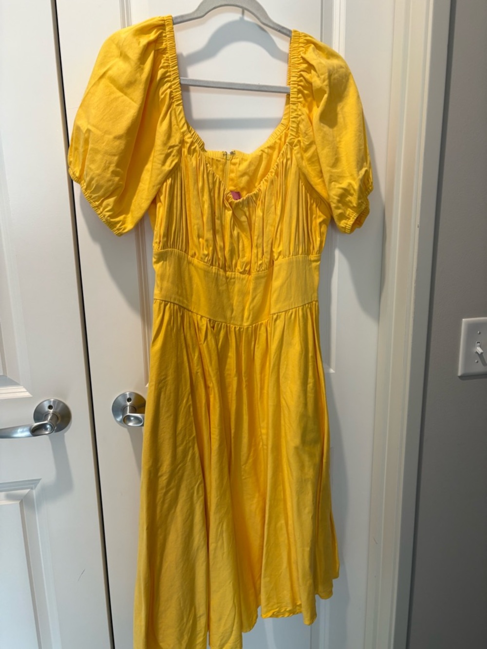Vixen by Micheline Pitt Yellow Midi Dress